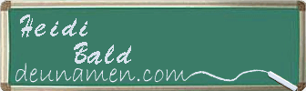 Heidi Bald Visitenkarte